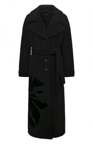 Шерстяное пальто YANINA. Цвет: чёрный