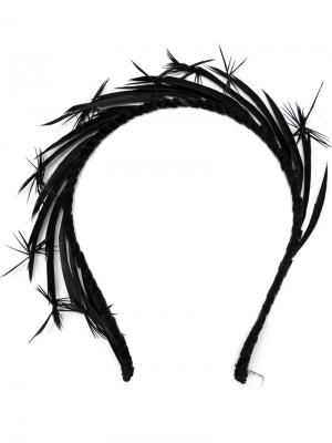 Ободок для волос Lyra Gigi Burris Millinery. Цвет: чёрный