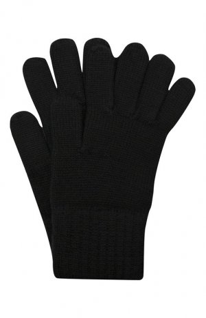 Шерстяные перчатки Dolce & Gabbana. Цвет: чёрный