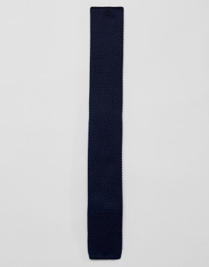 Трикотажный галстук French Connection. Цвет: темно-синий