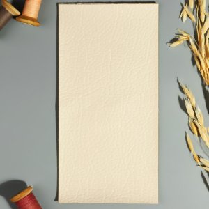 Заплатка клеевая из кожзаменителя, 10 × 20 см, цвет бежевый Арт Узор