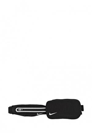 Пояс для бега Nike LEAN 2 POCKET WAISTPACK. Цвет: черный