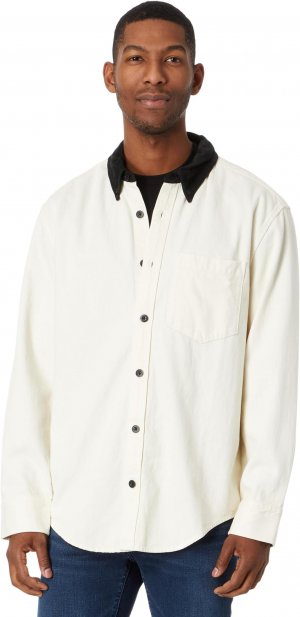 Джинсовая рубашка Easy с вельветовым воротником натуральной стирки , цвет Natural Madewell