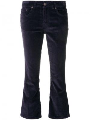 Укороченные брюки 6397. Цвет: синий