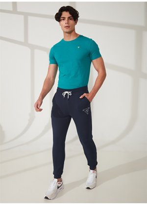 Синие мужские спортивные штаны узкого кроя с нормальной талией Fred Mello