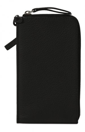 Кожаный чехол для телефона Maison Margiela. Цвет: чёрный
