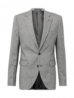 Деловой пиджак приталенного кроя , пестрый серый BURTON MENSWEAR LONDON