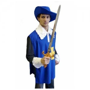 Карнавальный костюм Мушкетер, размер 50-54, Бока С. Цвет: синий