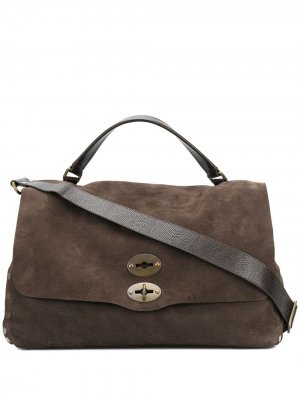 Массивная сумка на плечо Zanellato. Цвет: коричневый