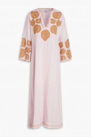Платье миди Togala из хлопкового газа с декором , розовый ANTIK BATIK