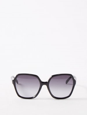 Массивные солнцезащитные очки из ацетата , черный Celine Eyewear