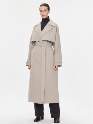 Пальто из линя стандартной посадки , бежевый Calvin Klein