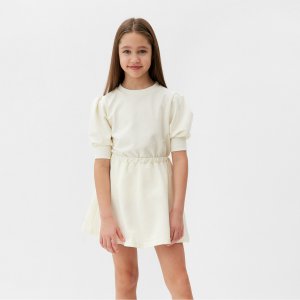Комплект свитшот юбка MINAKU. Цвет: белый