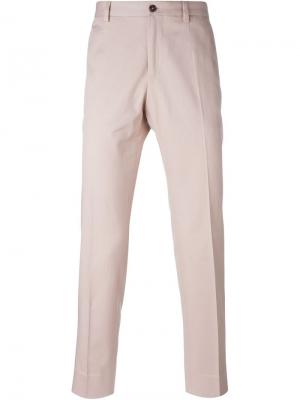 Классические брюки Dolce & Gabbana. Цвет: розовый и фиолетовый