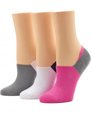 Носки HUE Cotton Liner Socks with Arch Clinch 3-Pack, цвет Raspberry