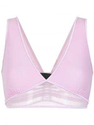 Lace bra Andrea Bogosian. Цвет: розовый и фиолетовый