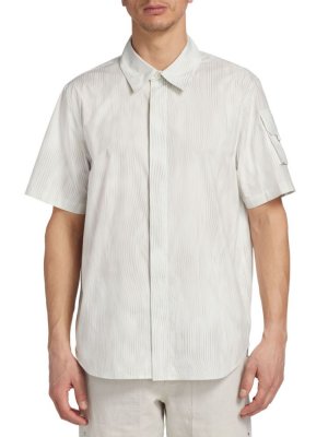 Полосатая рубашка-карго с коротким рукавом , белый Helmut Lang