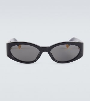 Овальные солнцезащитные очки les lunettes ovalo , черный Jacquemus