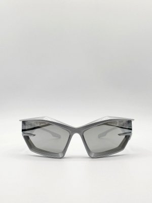Серебристые солнцезащитные очки Racer , серебро SVNX