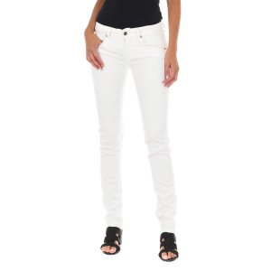 Длинные джинсовые брюки с узким краем 10DBF0475-B088 женщина MET