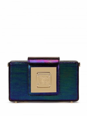 Клатч с голографическим эффектом Dolce & Gabbana. Цвет: синий