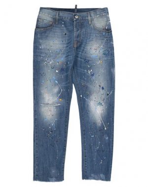 Джинсовые брюки MAURIZIO MASSIMINO. Цвет: синий
