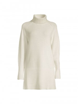 Шерстяно-кашемировый свитер с высоким воротником , белый Seventy