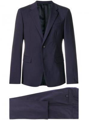 Классический деловой костюм Prada. Цвет: синий