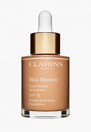 Тональный крем Clarins Skin Illusion SPF 15, оттенок 108.5 CASHEW, 30 мл. Цвет: бежевый
