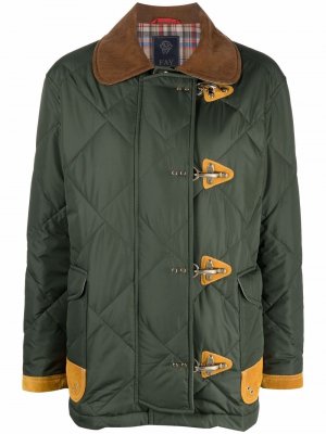 Стеганая куртка Ganci Fay. Цвет: зеленый