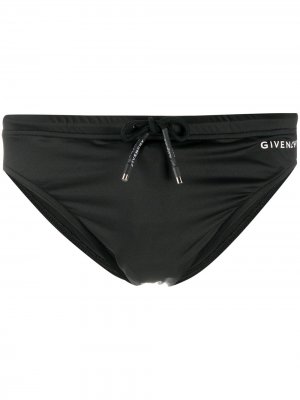 Плавки с логотипом Givenchy. Цвет: черный