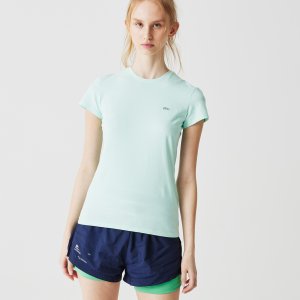Футболки Женская футболка Regular Fit Lacoste. Цвет: голубой