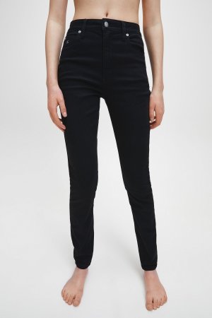 Черные зауженные джинсы с завышенной талией Ckj 010 , черный Calvin Klein Jeans