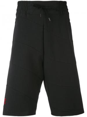 Спортивные шорты с панельным дизайном Bruno Bordese. Цвет: чёрный