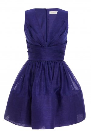 Платье ZIMMERMANN. Цвет: фиолетовый