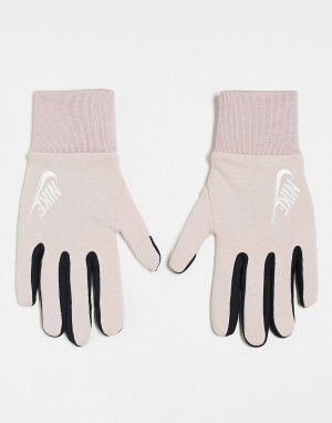 Розовые женские флисовые перчатки Club Nike