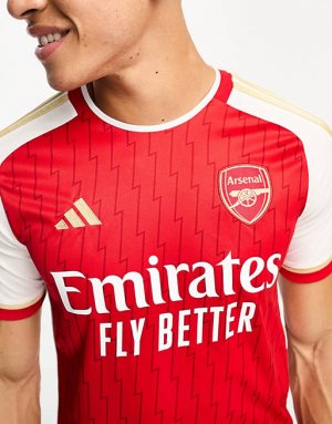 Красная домашняя футболка унисекс adidas Football Arsenal FC 2023/24