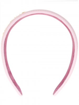 Ободок с логотипом Balmain. Цвет: розовый