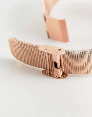 Часы из розового золота с сеткой, размер 38 мм Limit