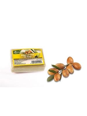 Натуральное оливковое мыло с аргановым маслом Rizes Crete. Цвет: бежевый