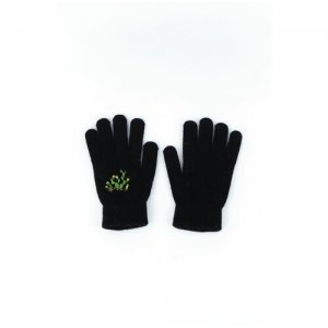 Перчатки , демисезон/зима, удлиненные, вязаные, размер универсальный, черный Carolon. Цвет: черный