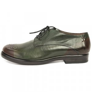 Ботинки дерби ,натуральная кожа, размер 38, зеленый Taoma F.. Цвет: зеленый