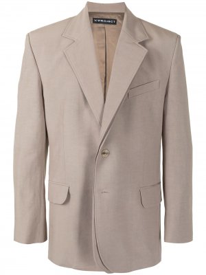 Пиджак свободного кроя Y/Project. Цвет: коричневый