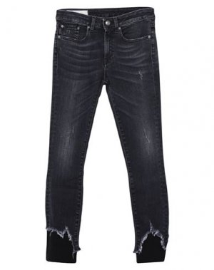 Укороченные джинсы ONEDRESS ONELOVE. Цвет: черный