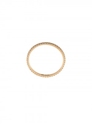 Кольцо Eternity из желтого золота с бриллиантами Ef Collection. Цвет: желтый