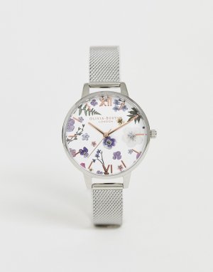 Часы с сетчатым браслетом Artisan OB16AR09-Серебряный Olivia Burton