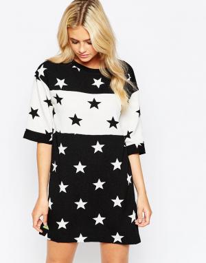 Платье-футболка со звездным принтом Pippa Lynn