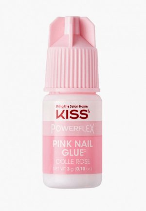 Клей для ногтей Kiss Powerflex Pink Nail Glue, 3 г.. Цвет: розовый
