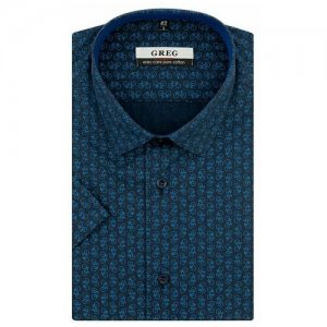 Рубашка , размер 174-184/44, синий GREG. Цвет: синий