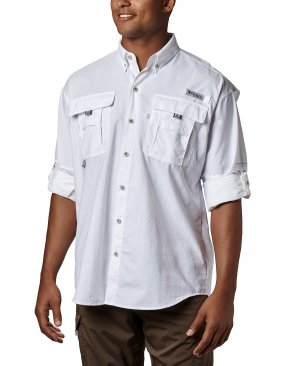 Мужская рубашка с длинным рукавом bahama ii, белый Columbia